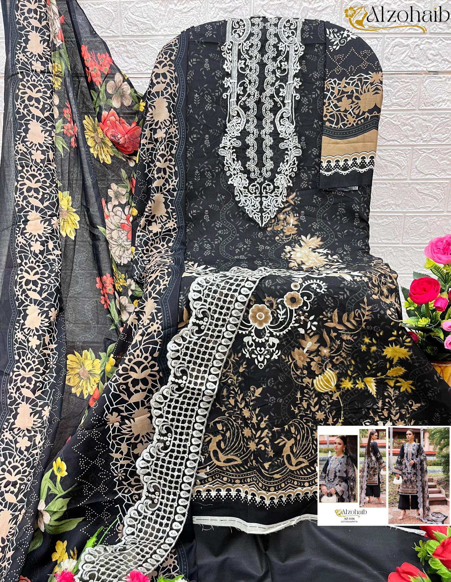 Az-1116 Al Zohaib Print Pakistani Salwar Suits