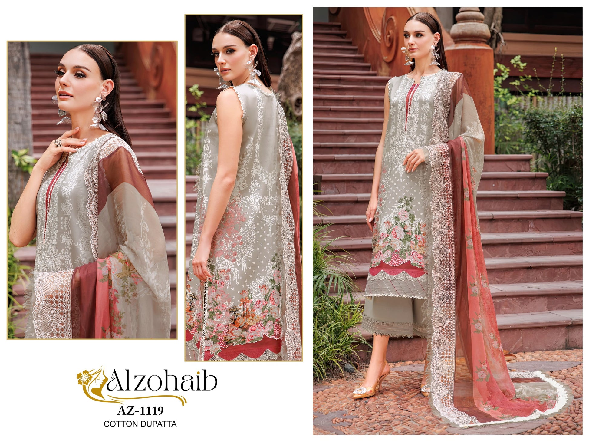 Az-1119 M Basic Al Zohaib Print Pakistani Salwar Suits