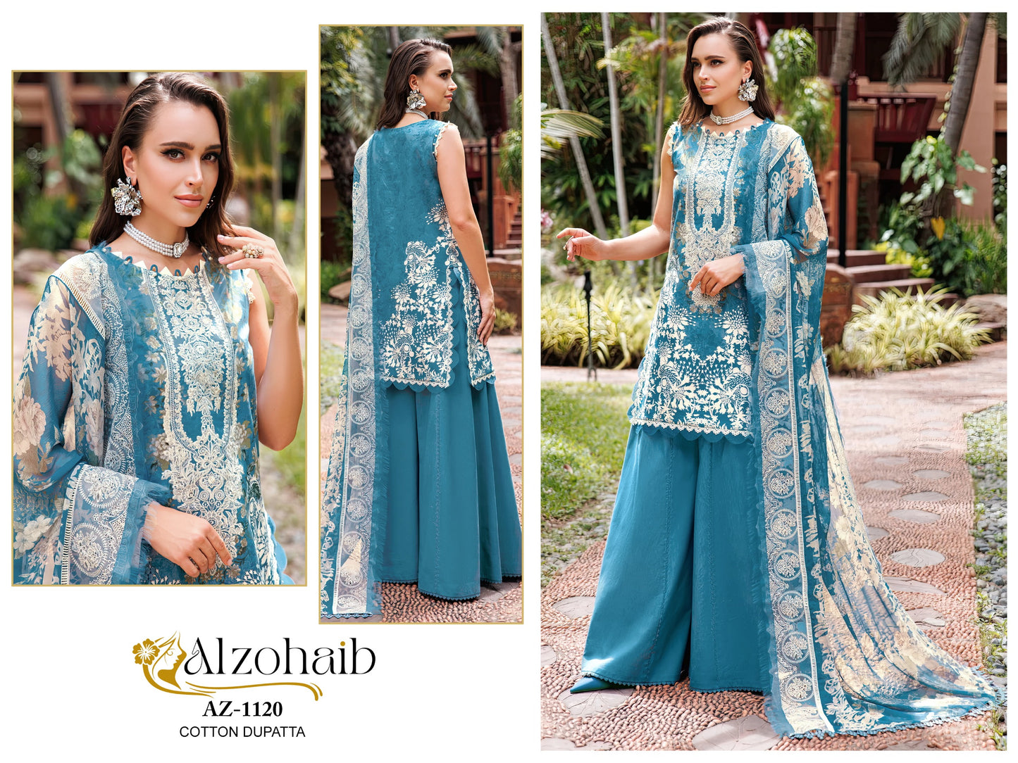 Az-1120 Al Zohaib Print Pakistani Salwar Suits