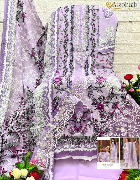 Az-1122 M Basic Al Zohaib Print Pakistani Salwar Suits