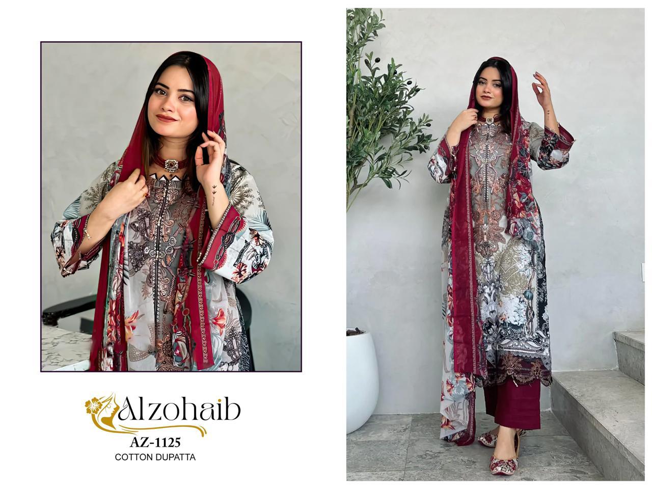Az-1125 A Al Zohaib Print Pakistani Salwar Suits