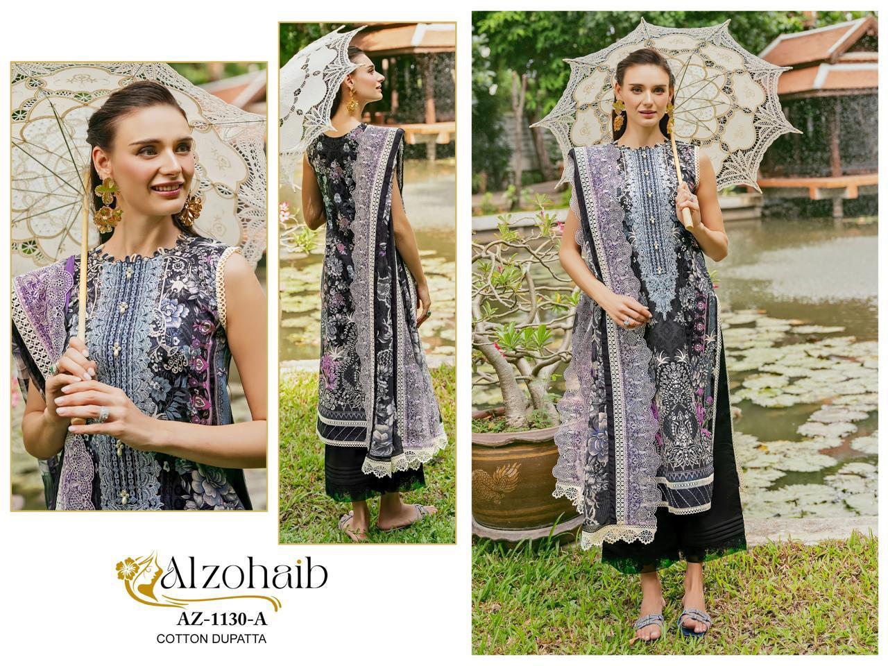 Az-1130A Al Zohaib Print Pakistani Salwar Suits