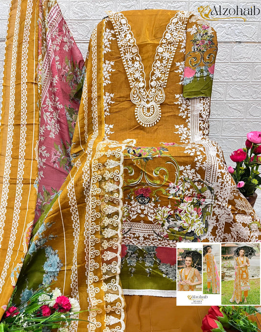 Az-1132A Al Zohaib Print Pakistani Salwar Suits