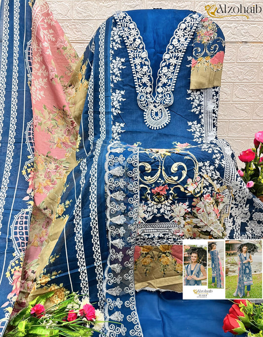 Az-1132B Al Zohaib Print Pakistani Salwar Suits