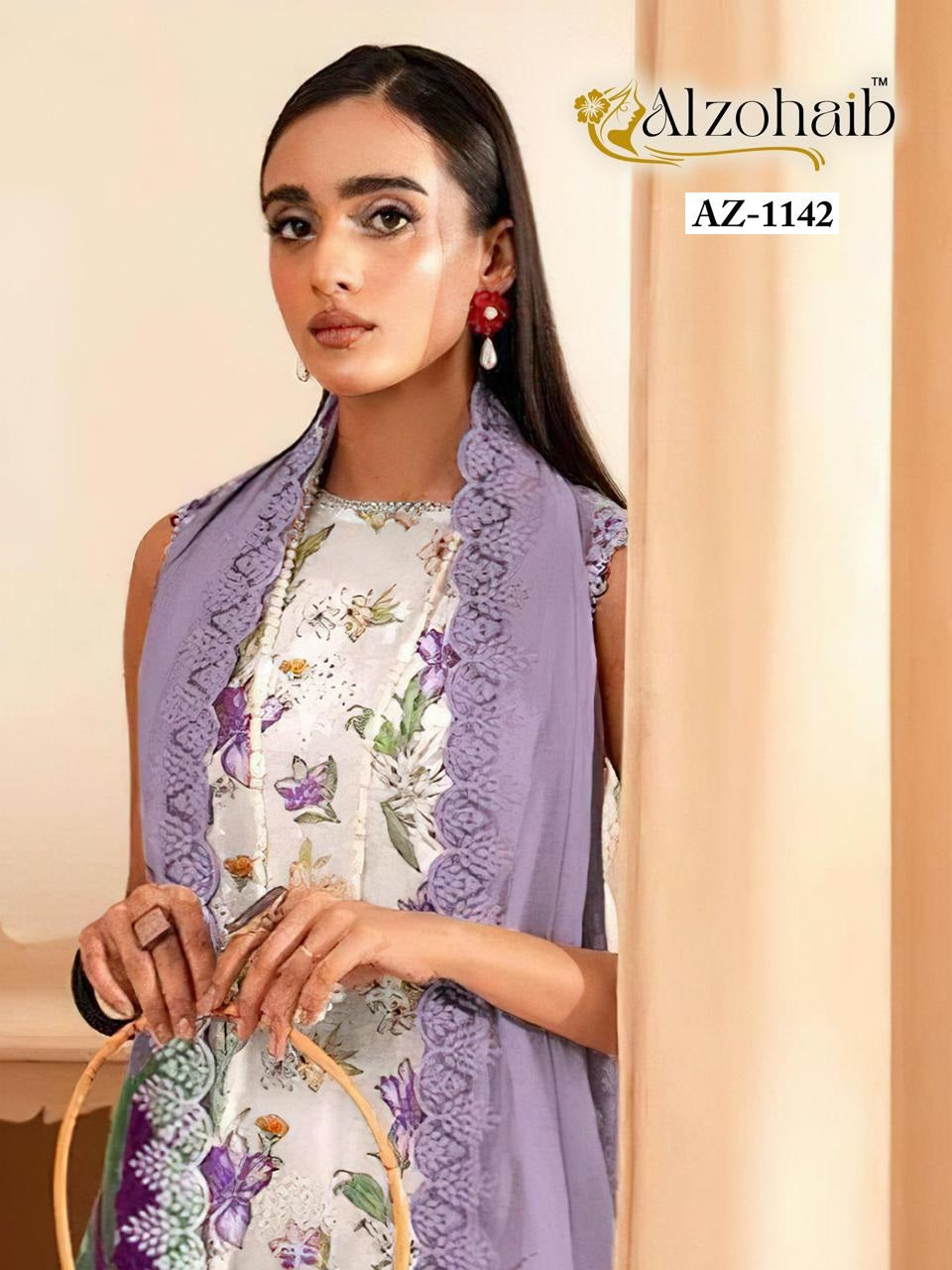 Az-1142 Al Zohaib Print Karachi Unstitched Suits