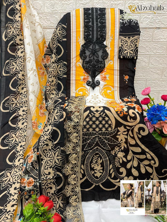 Az-1148 Al Zohaib Pure Cotton Pakistani Salwar Suits