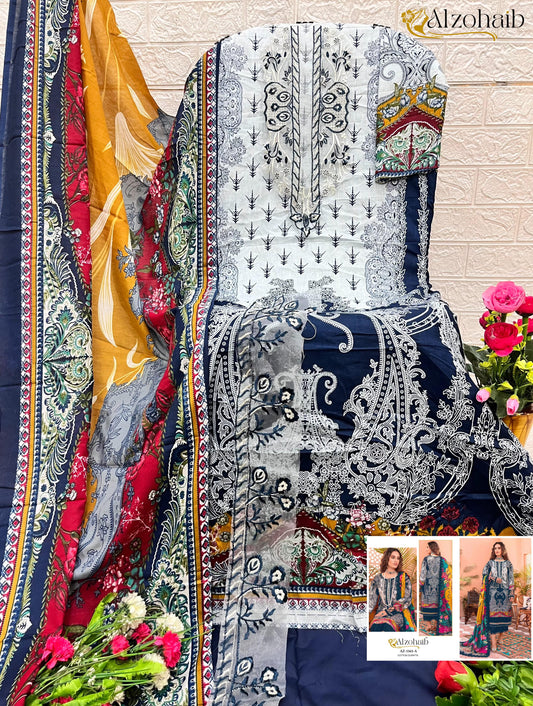 Az-1163A Al Zohaib Print Pakistani Salwar Suits