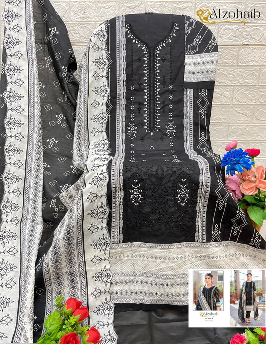 Az-1181-A Al Zohaib Printed Pakistani Salwar Suits