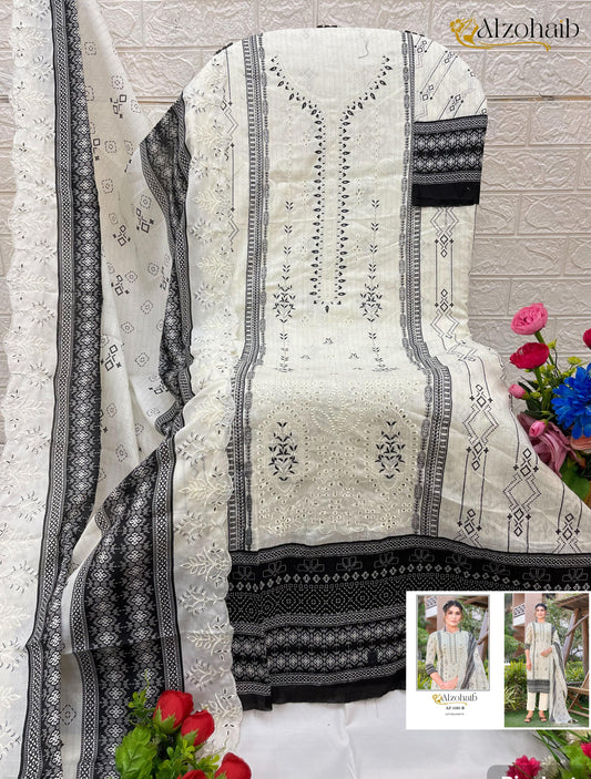 Az-1181-B Al Zohaib Printed Pakistani Salwar Suits