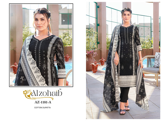 Az-1181A Al Zohaib Print Pakistani Salwar Suits