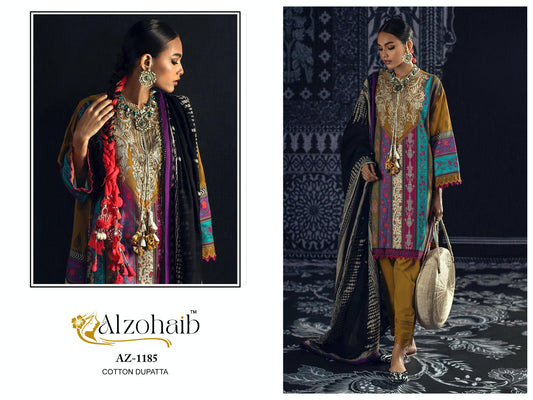 Az-1185 Al Zohaib Pure Cotton Pakistani Salwar Suits