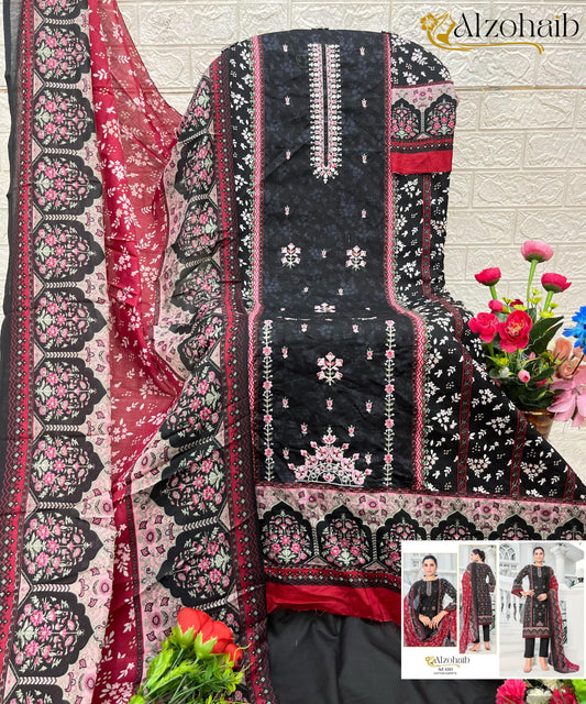 Az-1213 Noor Vol 1 Al Zohaib Pure Cotton Pakistani Salwar Suits