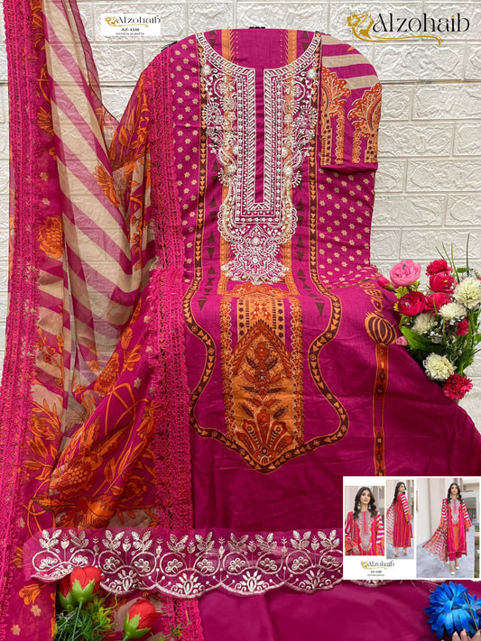 Az-1220 Al Zohaib Printed Pakistani Salwar Suits
