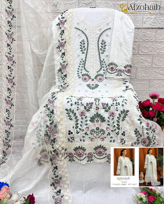 Az-1227A Al Zohaib Cotton Pakistani Salwar Suits