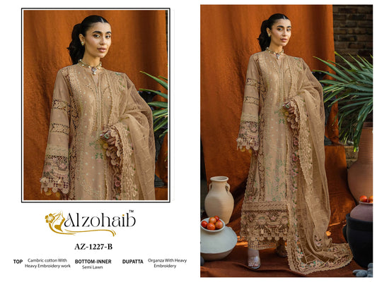 Az-1227B Al Zohaib Cotton Pakistani Salwar Suits