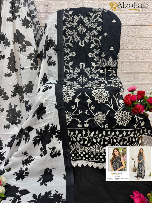 Az-1231-A Ruba Vol 1 Al Zohaib Rayon Pakistani Salwar Suits
