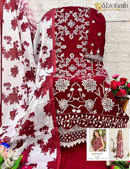 Az-1231-C Ruba Vol 1 Al Zohaib Rayon Pakistani Salwar Suits