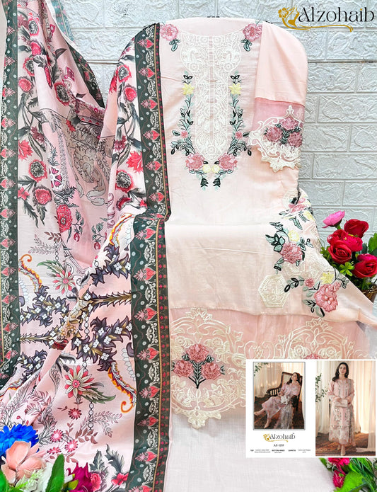 Az-1235 Al Zohaib Cotton Pakistani Salwar Suits