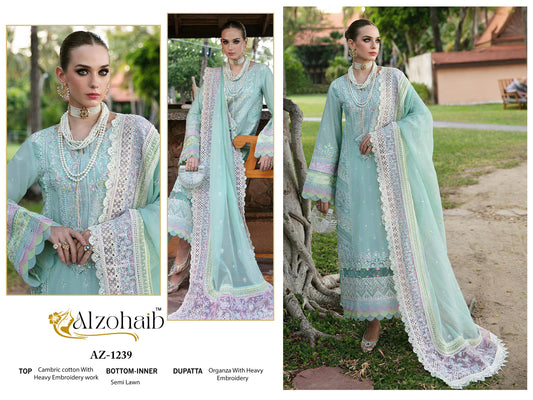 Az-1239 Zoya Vol 1 Al Zohaib Cotton Pakistani Salwar Suits