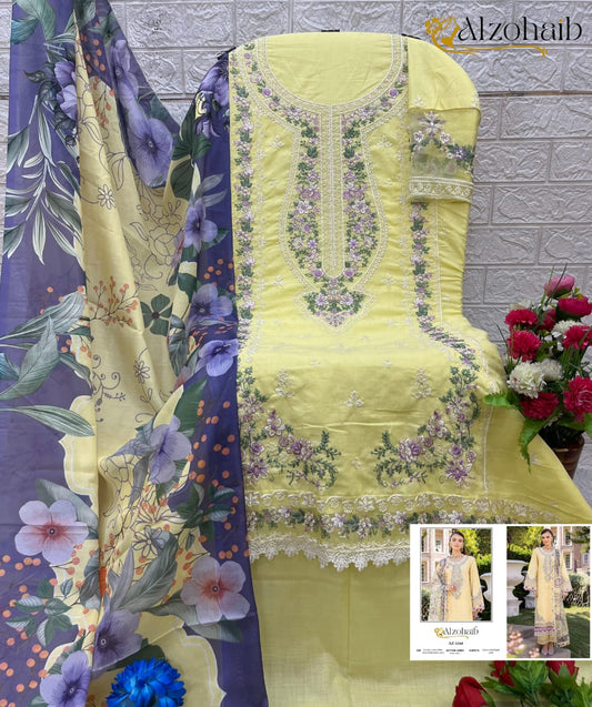Az-1244 Fatima Vol 1 Al Zohaib Embroidery Pakistani Salwar Suits