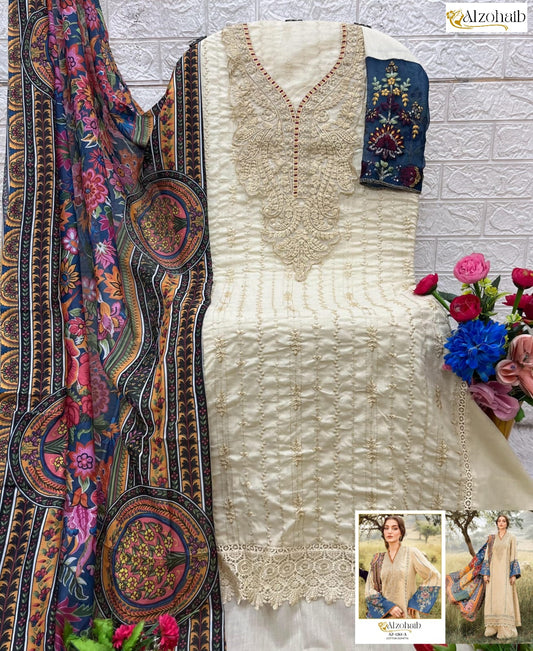 Az-1261 A Al Zohaib Pure Cotton Pakistani Salwar Suits