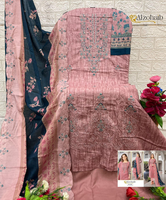 Az-1265 Mahima Al Zohaib Printed Karachi Unstitched Suits