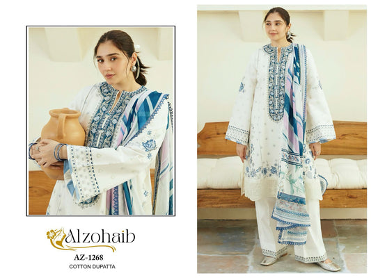 Az-1268 Al Zohaib Rayon Pakistani Salwar Suits