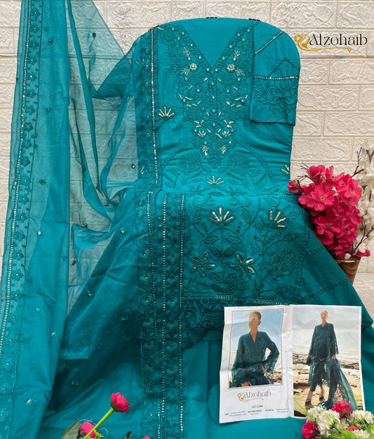 Az-1306 Aarzoo Vol-1 Al Zohaib Embroidery Pakistani Salwar Suits