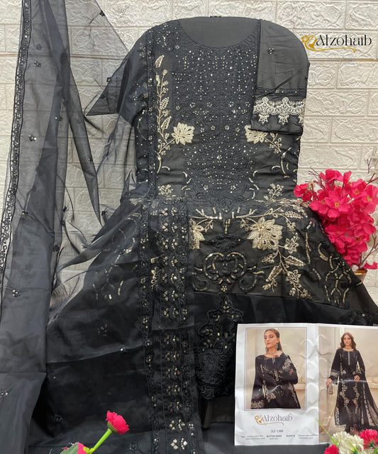 Az-1308 Aarzoo Vol-1 Al Zohaib Embroidery Pakistani Salwar Suits