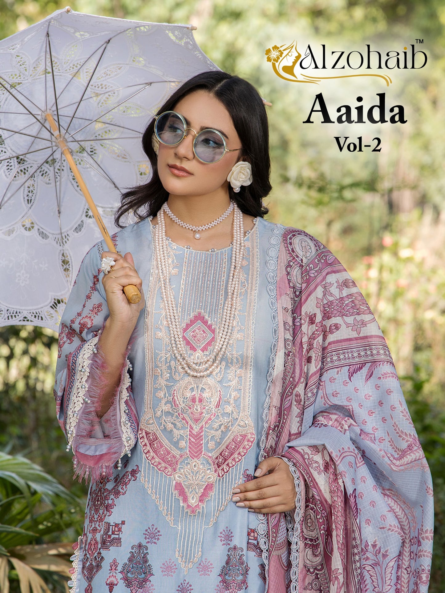 Az-1388 Aaida Vol 2 Al Zohaib Pure Cotton Pakistani Salwar Suits