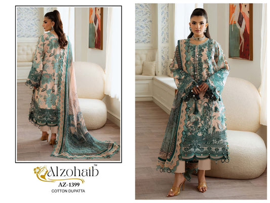 Az-1399 Riwayat Vol 1 Al Zohaib Pure Cotton Pakistani Salwar Suits