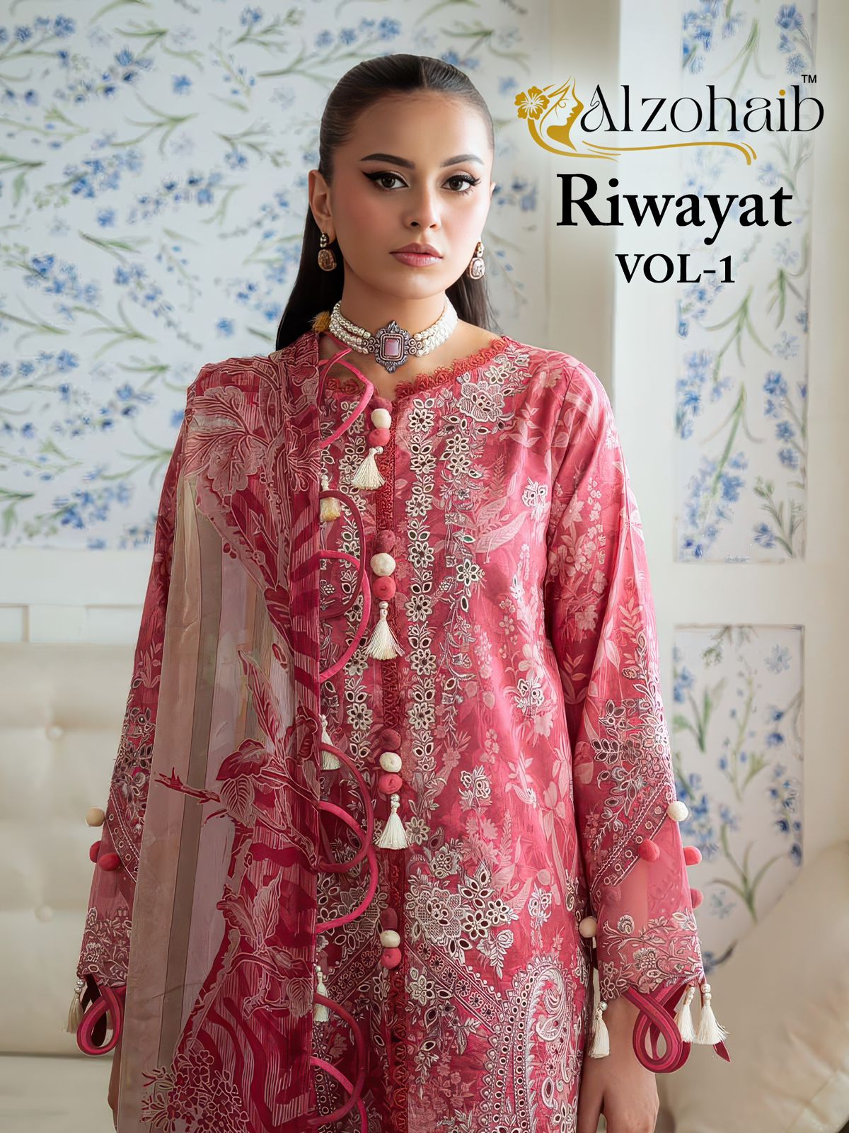 Az-1402 Riwayat Vol 1 Al Zohaib Pure Cotton Pakistani Salwar Suits