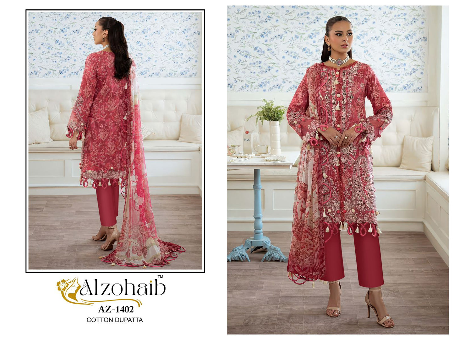 Az-1402 Riwayat Vol 1 Al Zohaib Pure Cotton Pakistani Salwar Suits