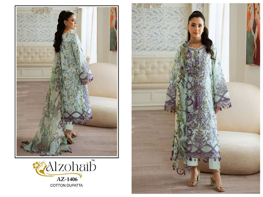 Az-1406 Riwayat Vol 1 Al Zohaib Pure Cotton Pakistani Salwar Suits