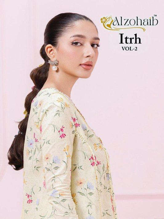 Az-1415 Itrh Vol 2 Al Zohaib Pure Cotton Pakistani Salwar Suits