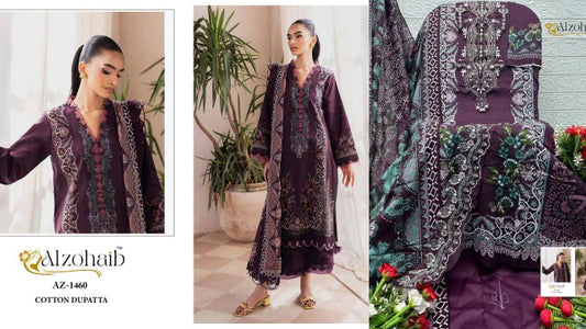 Az-1460 Al Zohaib Pure Cotton Pakistani Salwar Suits
