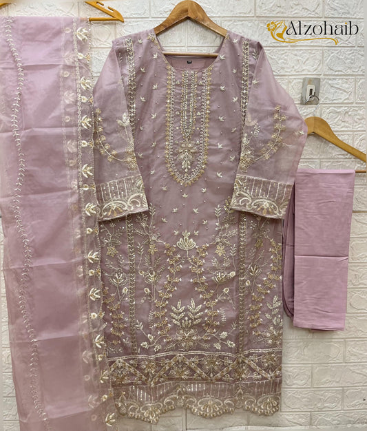 Az1196H Al Zohaib Organza Pakistani Salwar Suits
