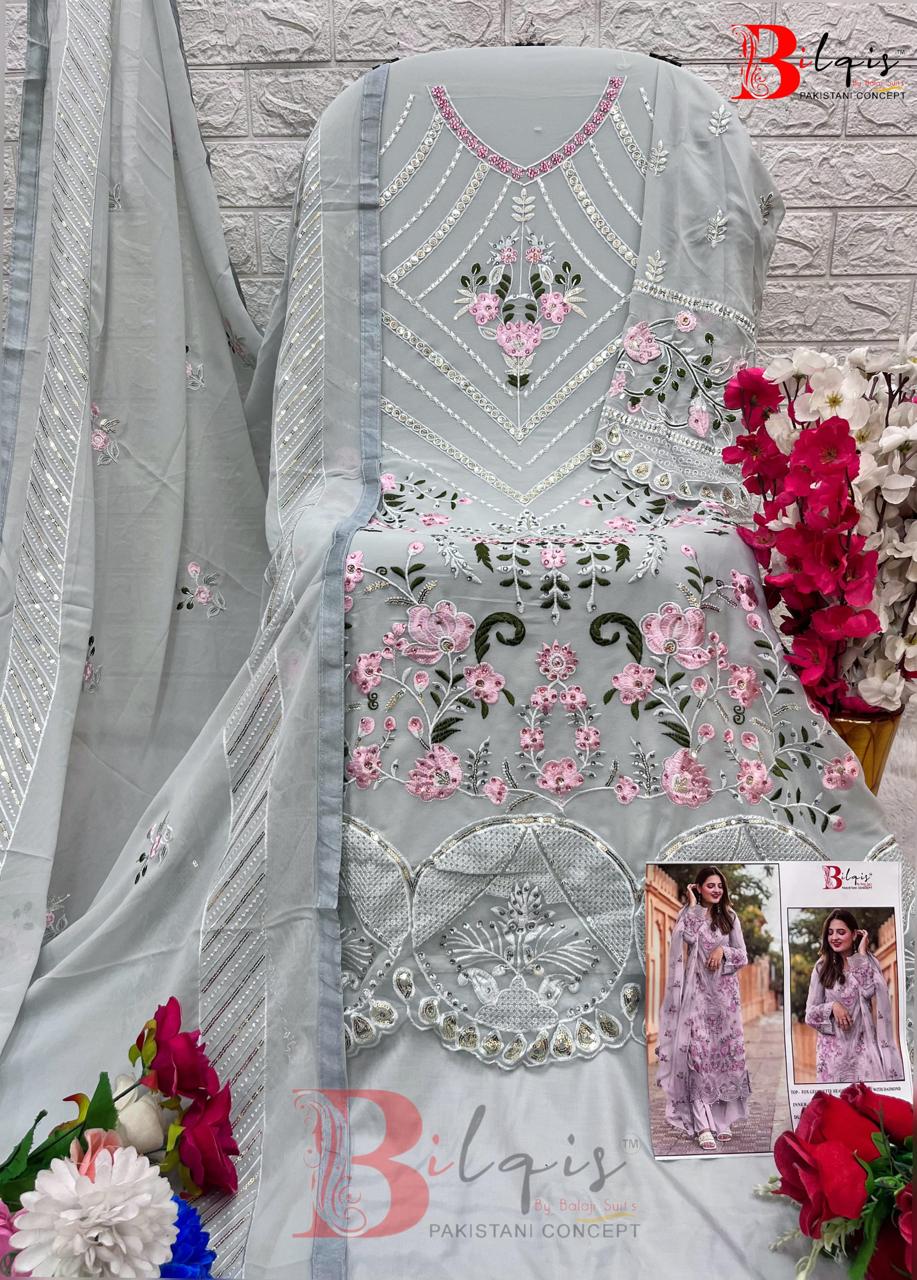 B-67-B Bilqis Embroidered Pakistani Salwar Suits