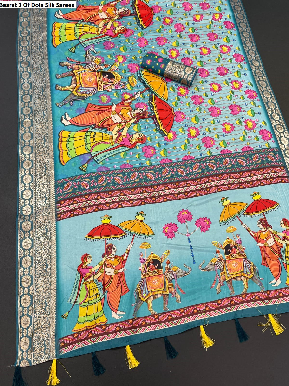 Baarat Sky 3 Of Dola Silk Sarees