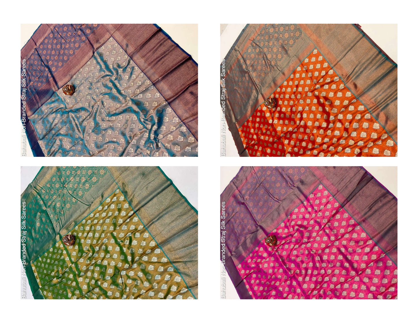 Bahubali Non-Branded Straj Silk Sarees