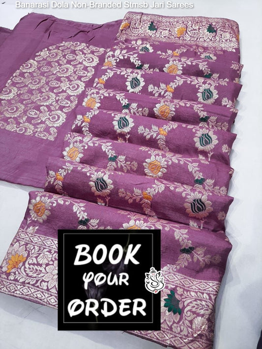 Banarasi Dola Non-Branded Stmsb Jari Sarees