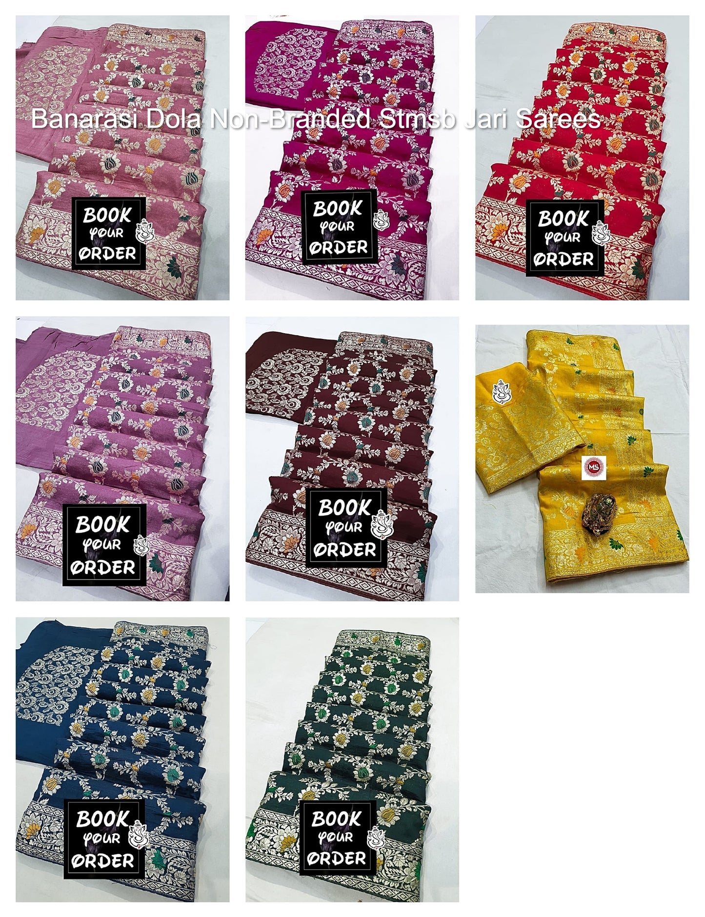 Banarasi Dola Non-Branded Stmsb Jari Sarees