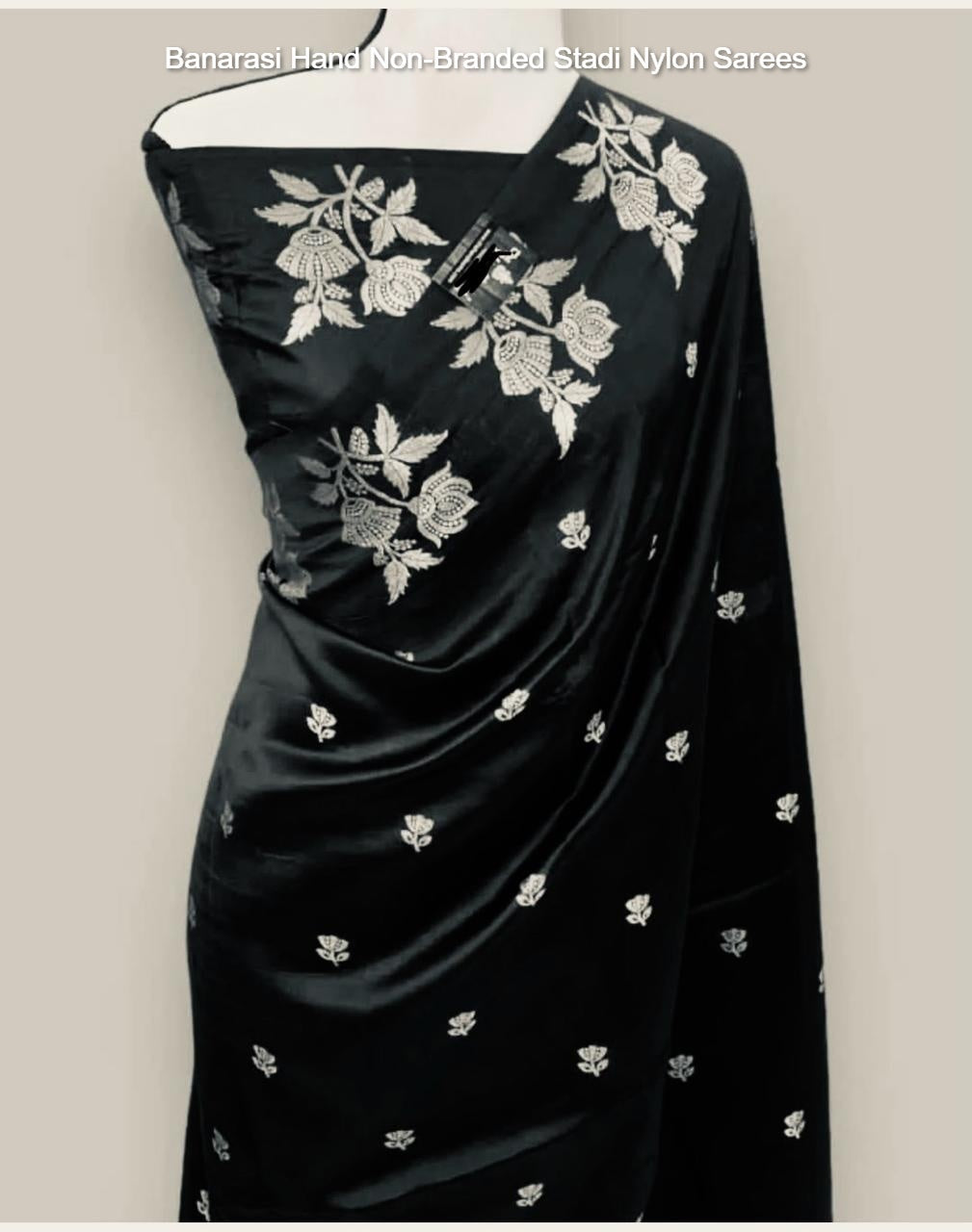 Banarasi Hand Non-Branded Stadi Nylon Sarees