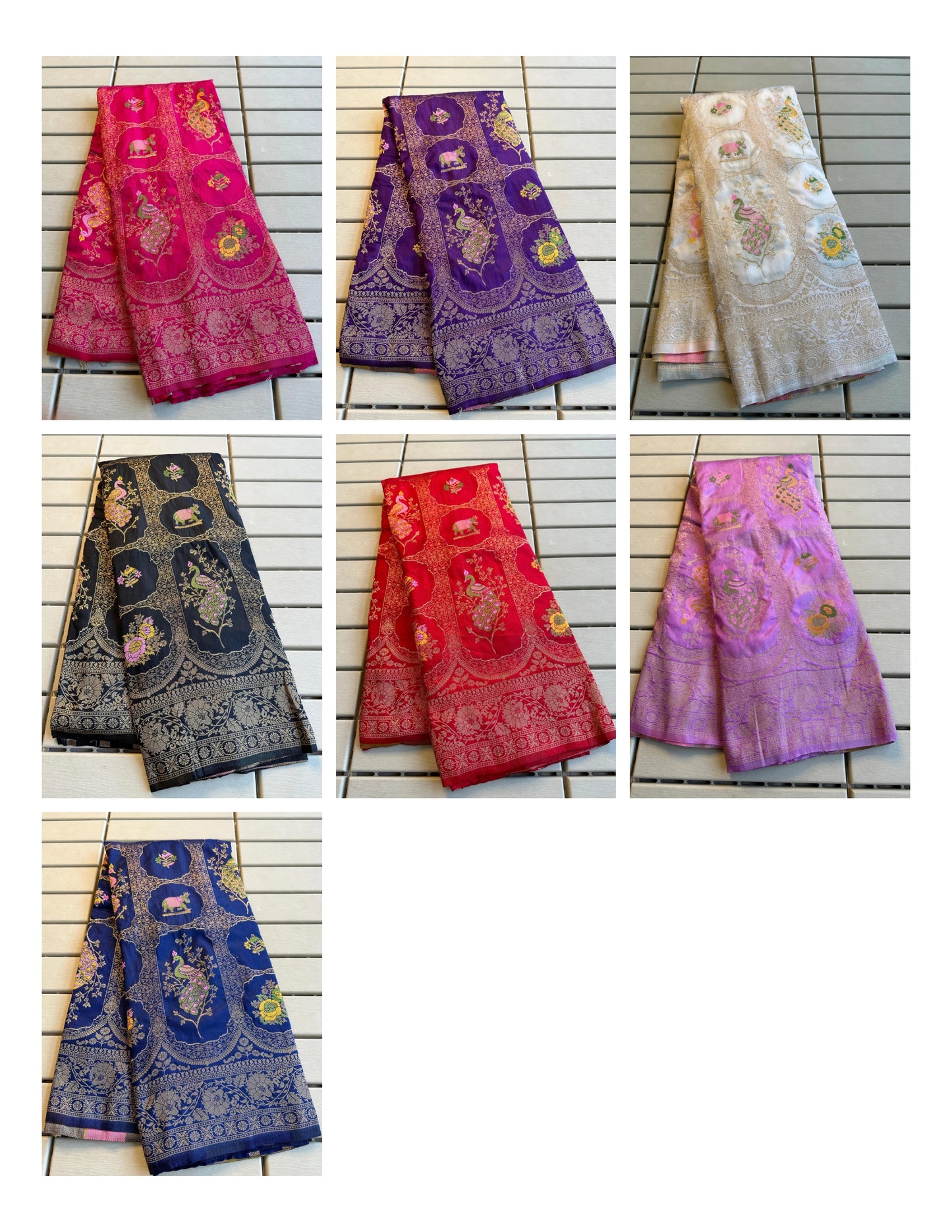 Banarasi Matka Non-Branded Stadi Zari Weaving Sarees