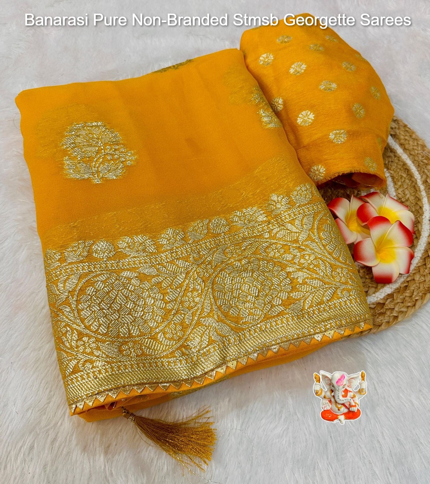 Banarasi Pure Non-Branded Stmsb Georgette Sarees