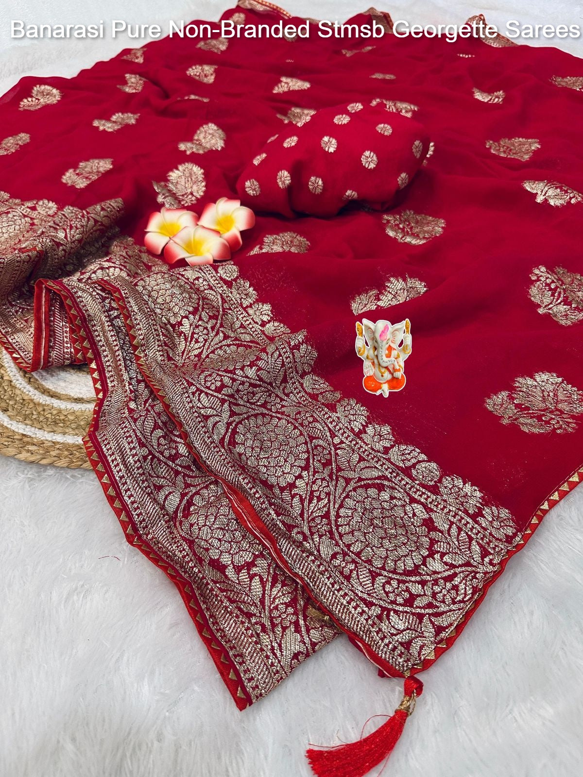 Banarasi Pure Non-Branded Stmsb Georgette Sarees