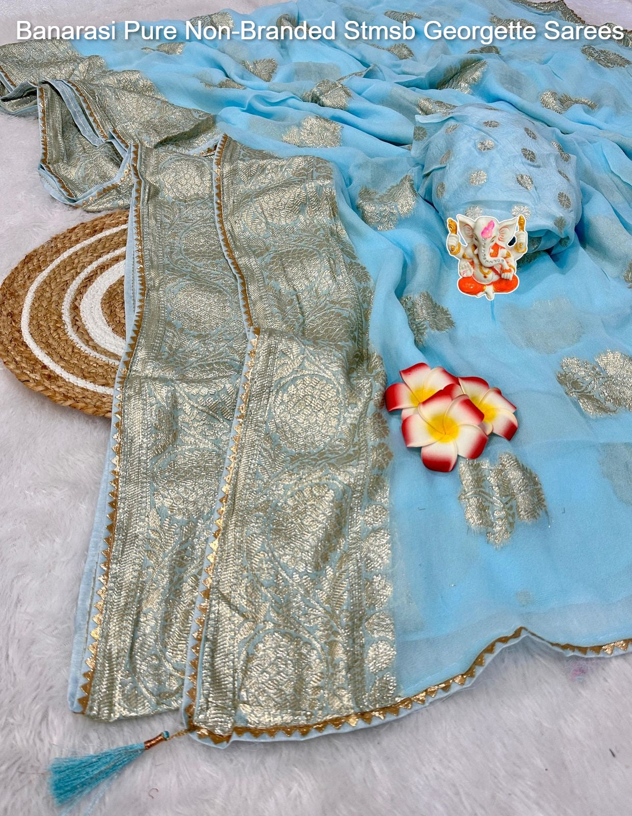Banarasi Pure Non-Branded Stmsb Georgette Sarees