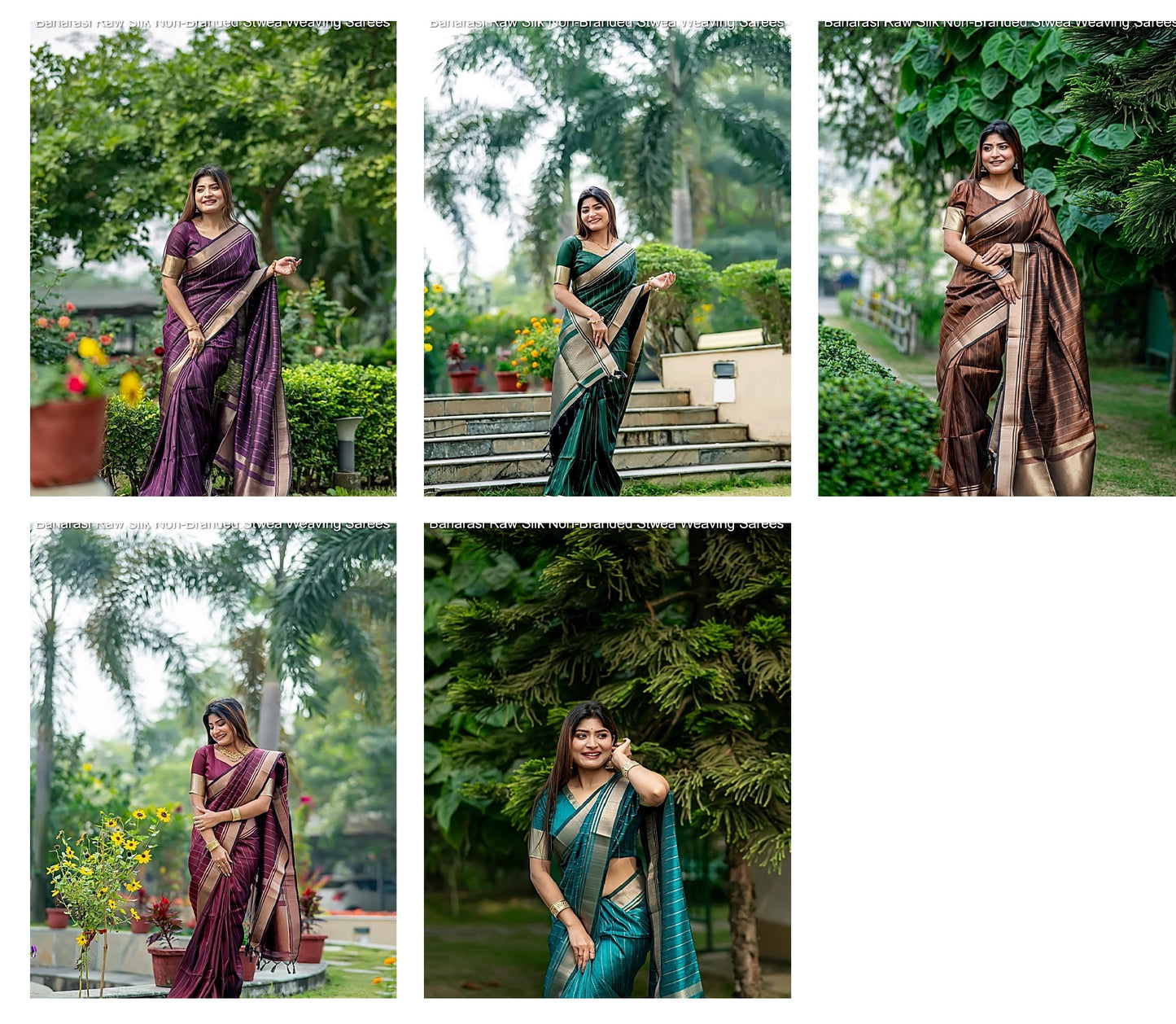 Banarasi Raw Silk Non-Branded Stwea Weaving Sarees