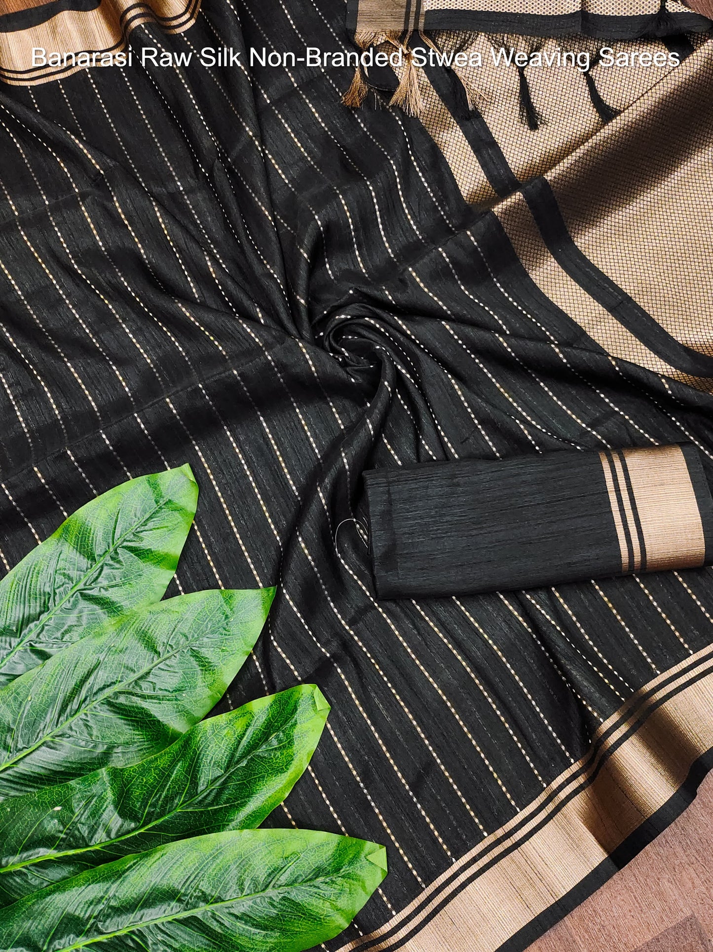 Banarasi Raw Silk Non-Branded Stwea Weaving Sarees