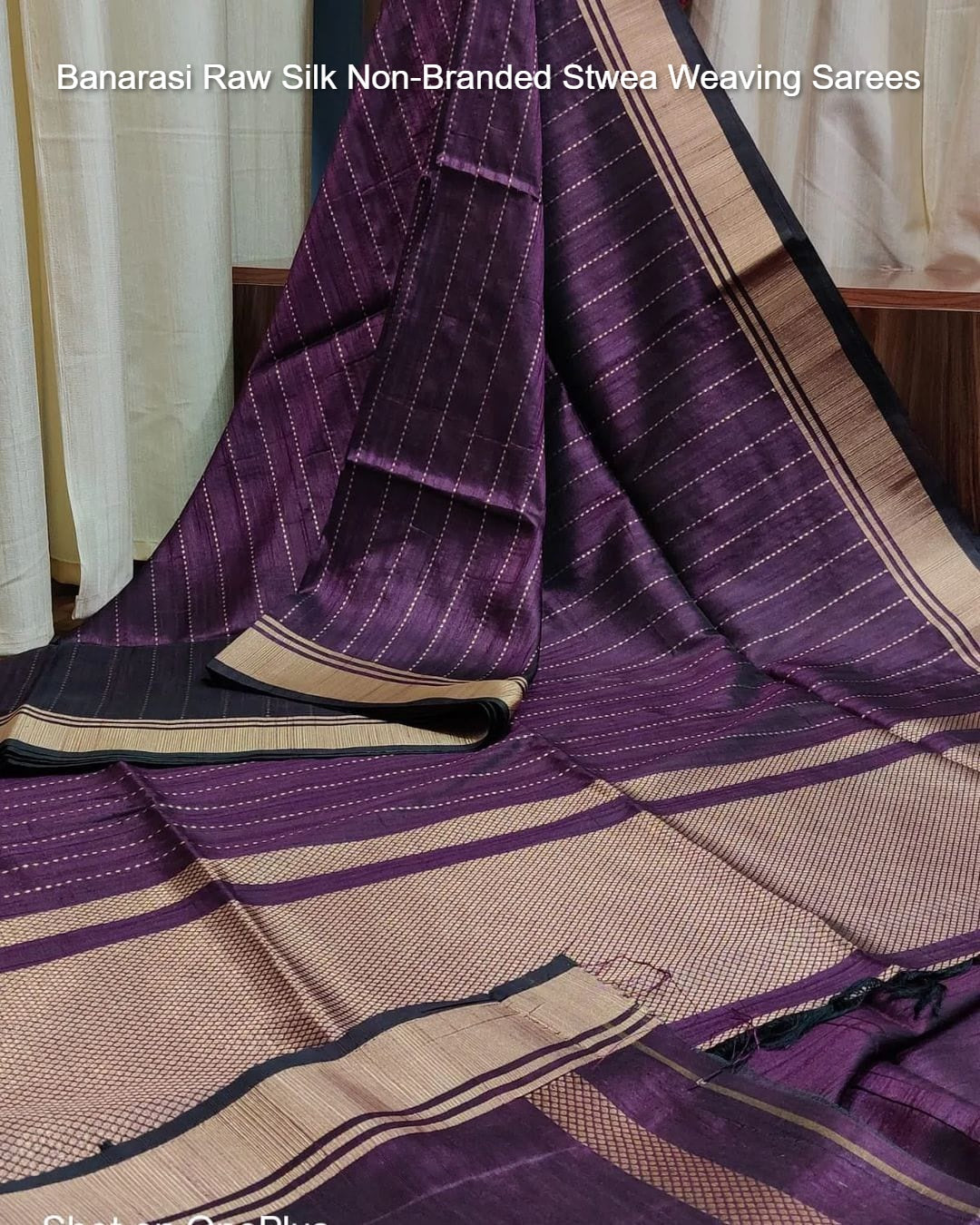 Banarasi Raw Silk Non-Branded Stwea Weaving Sarees